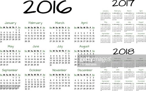 481x300 English Calendar Vector Premium Clipart