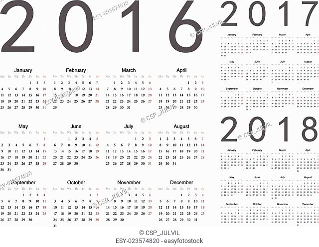 640x496 English Calendar Vector Stock Photos And Images