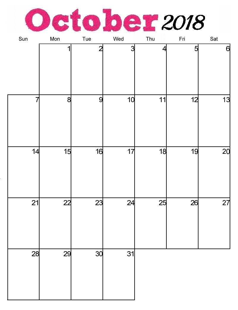 801x1044 October Calendar With Holidays Vector October Calendar