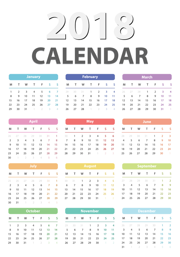 600x857 Simple Calendar Vector Material Free Download