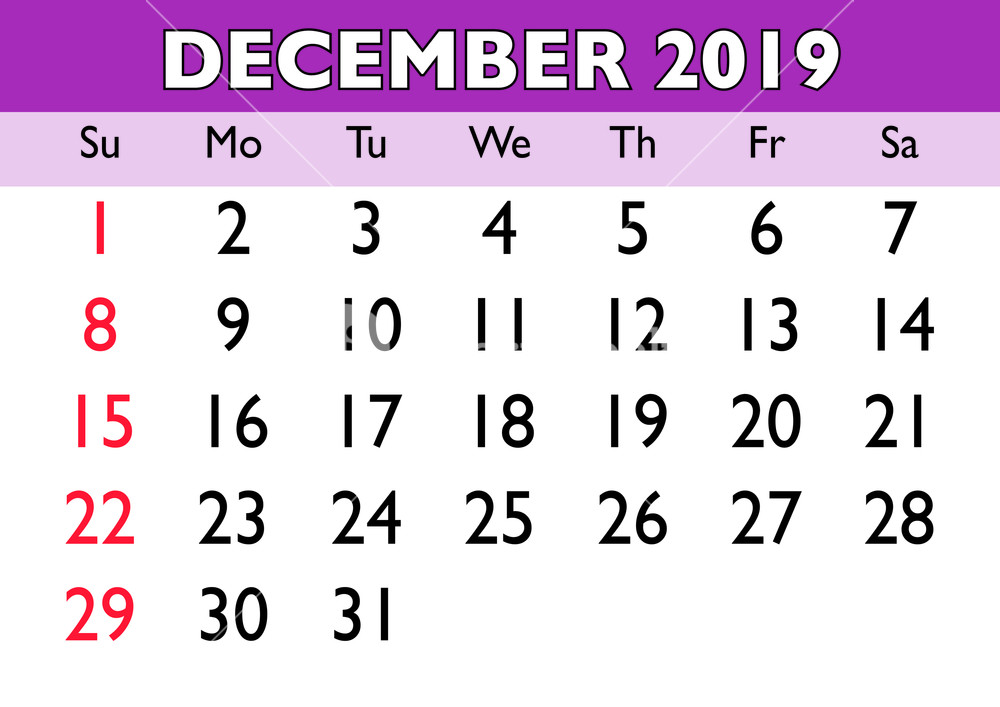 1000x707 Calendar December Month Vector Printable Calendar Monthly