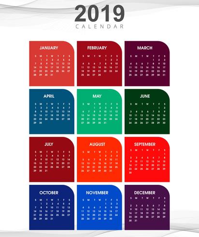 412x490 Year Calendar Creative Design
