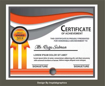 400x329 Graphic Design Certificate Free Vector Templates