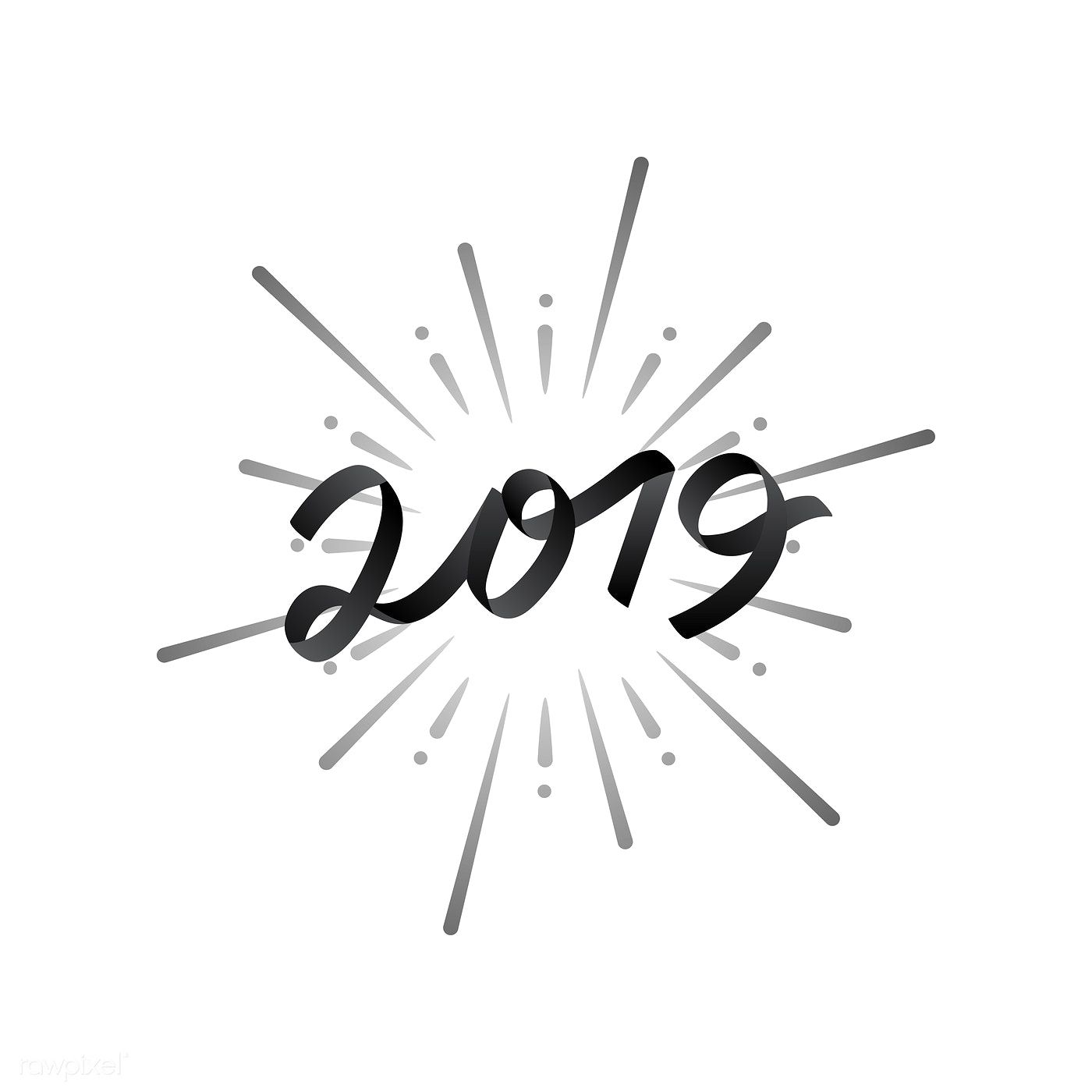 1400x1400 Happy New Year Badge Vector Free Image