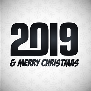 300x300 New Year Typographic Design Logo Vector