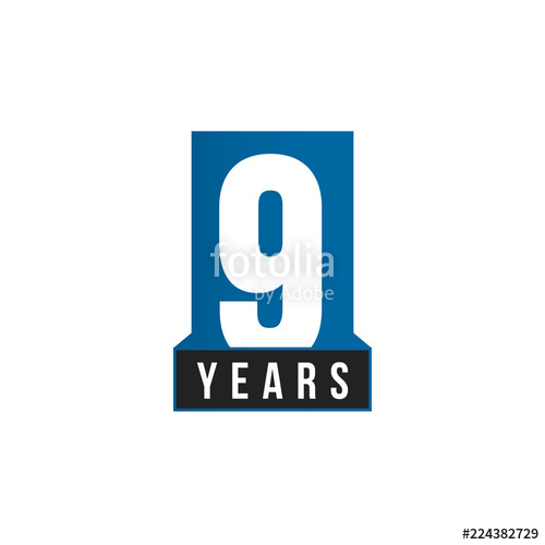 500x500 Anniversary Vector Icon Birthday Logo Template Greeting