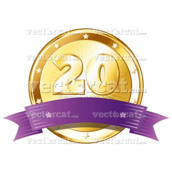 590x590 Round Gold Seal Anniversary