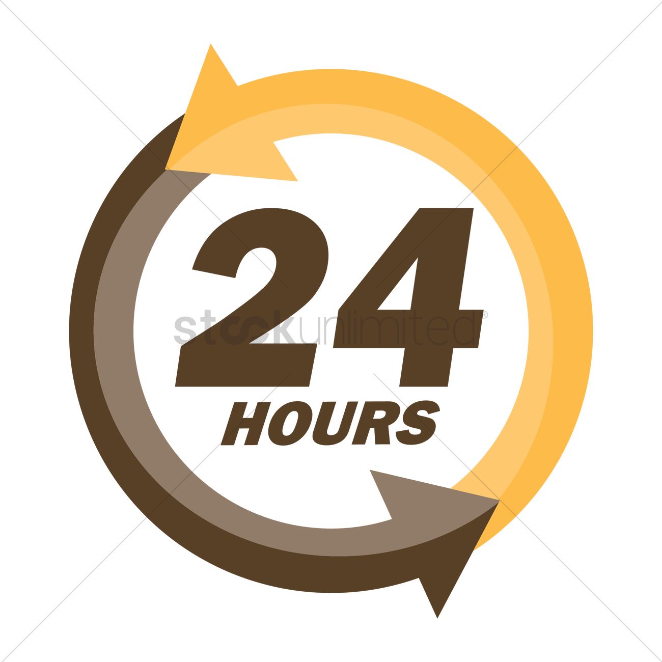 Hours Service Vector Image 1300x1300 Hours Service Vector Image