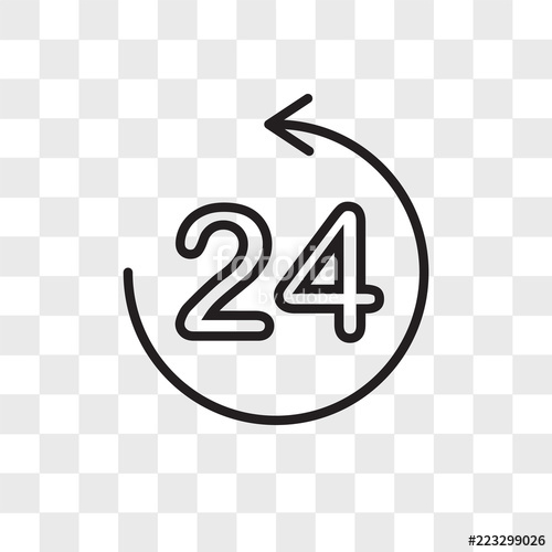 Hours Vector Icon Isolated On Transparent Background, Hours 500x500 Hours Vector Icon Isolated On Transparent Background, Hours
