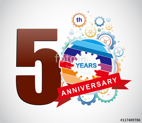500x433 Template Logo Anniversary Vector Illustrator Celebration Logo