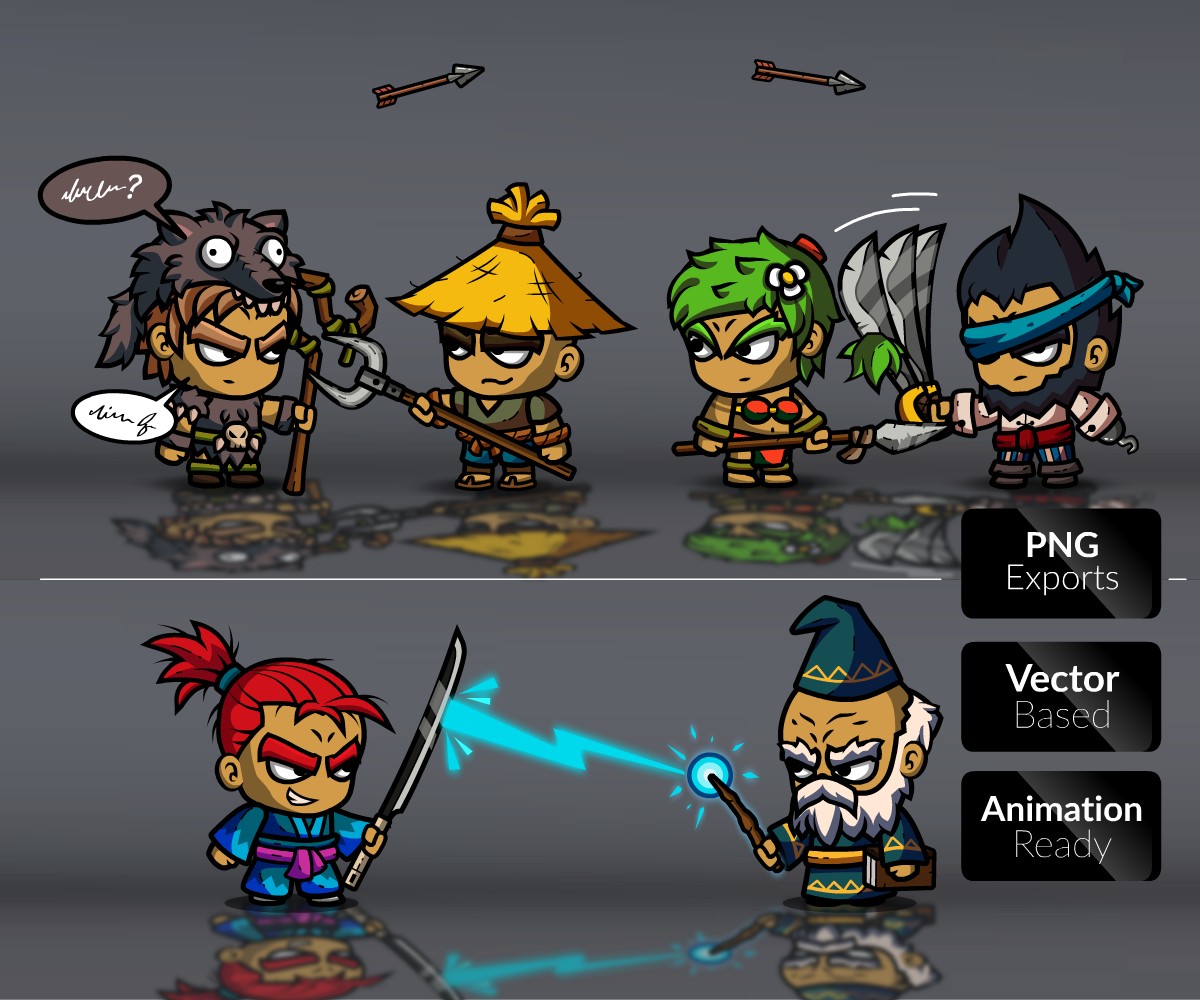 1200x1000 Role Playing Games Character Bundle Game Art Partners