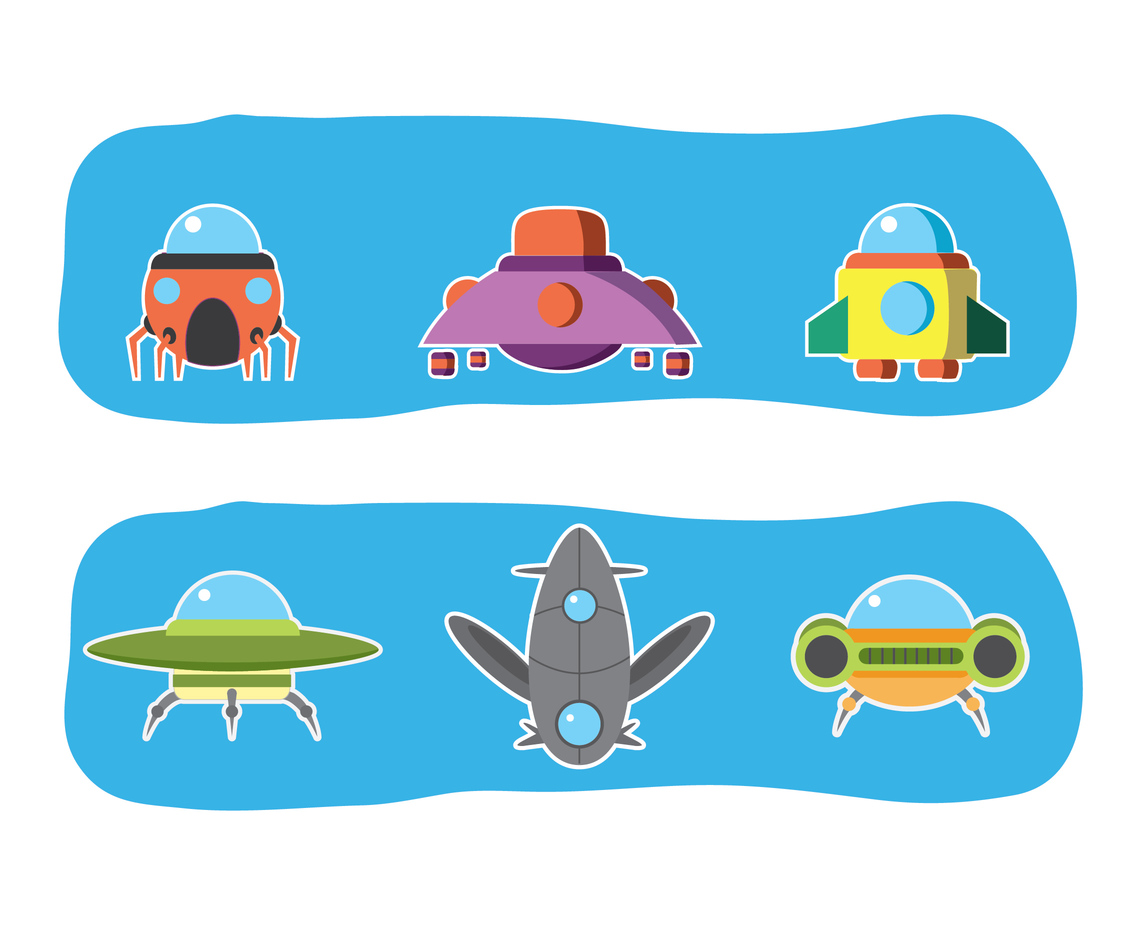 1136x936 D Ufo Sticker Design Vector Art Graphics
