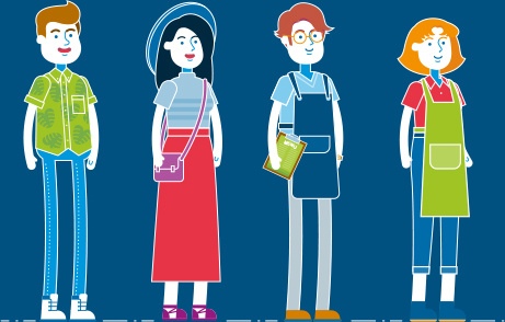 461x294 Character Set Suitable For Animation Free Vector In Adobe