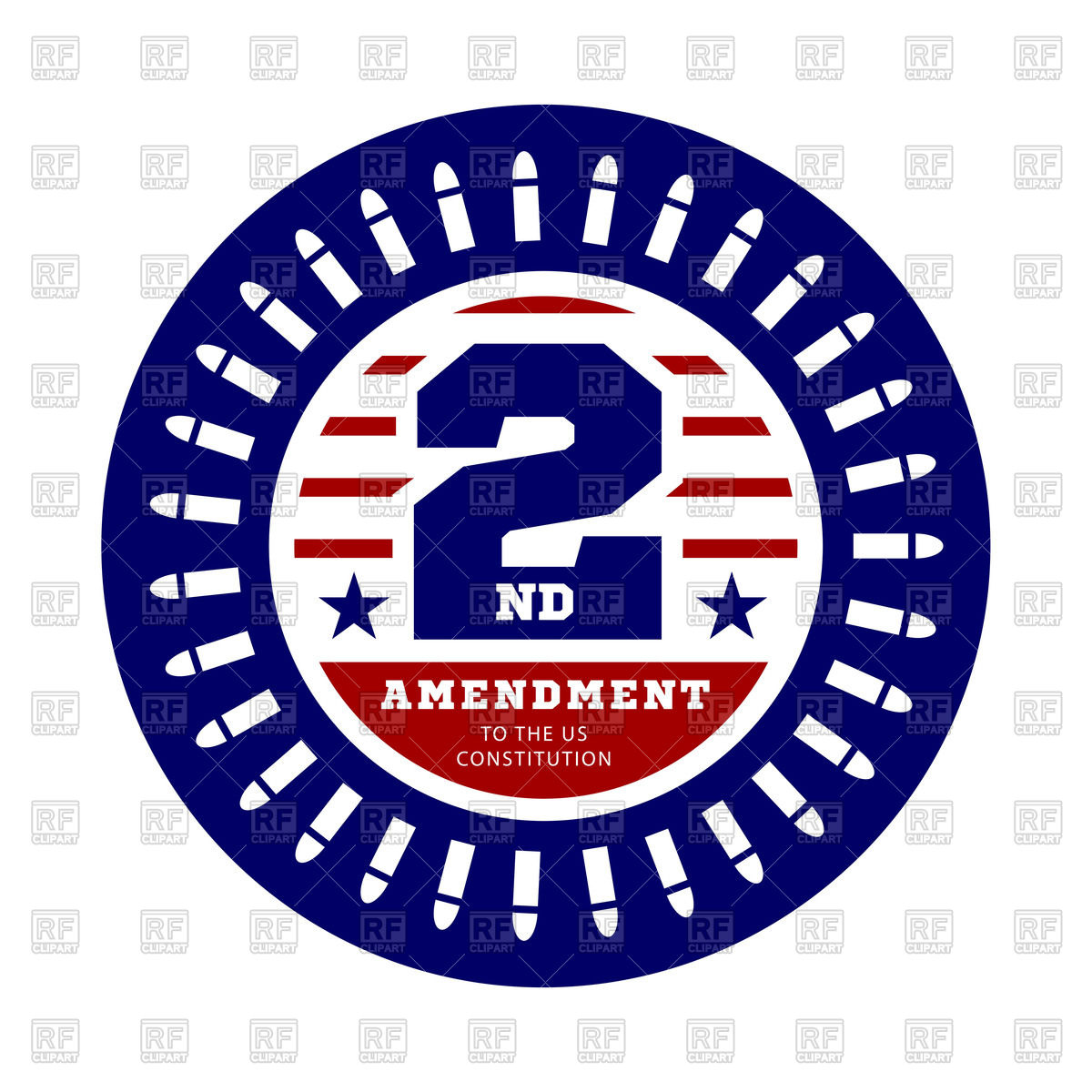 Second Amendment To Permit Possession Of Weapons Icon Vector Image 1200x1200 Second Amendment To Permit Possession Of Weapons Icon Vector Image