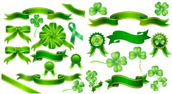 584x319 Clover Free Vector Download