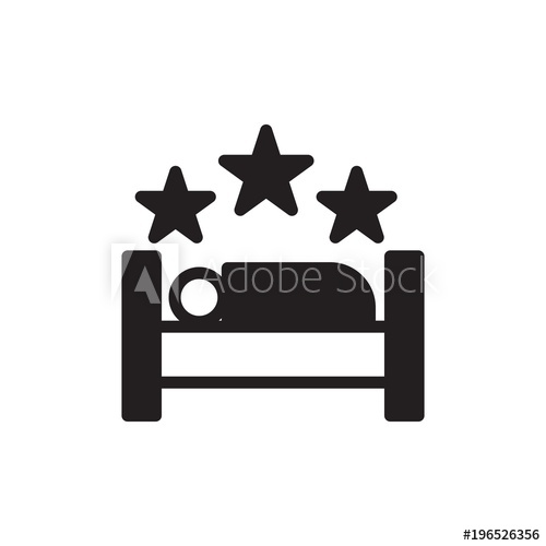 500x500 Stars Hotel Filled Vector Icon Modern Simple Isolated Sign