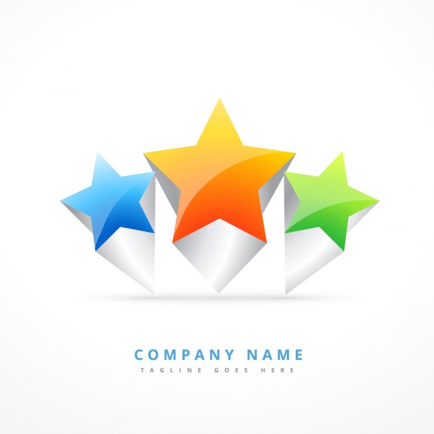 626x626 Logo With Three Stars Vector Free Download