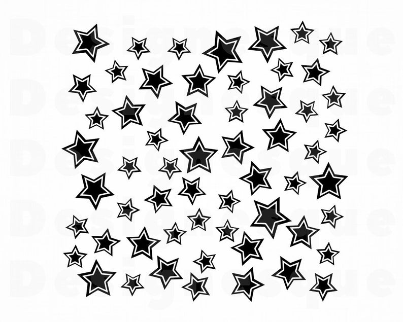 794x635 Stars Star Shower Stars Clipart Stars Etsy