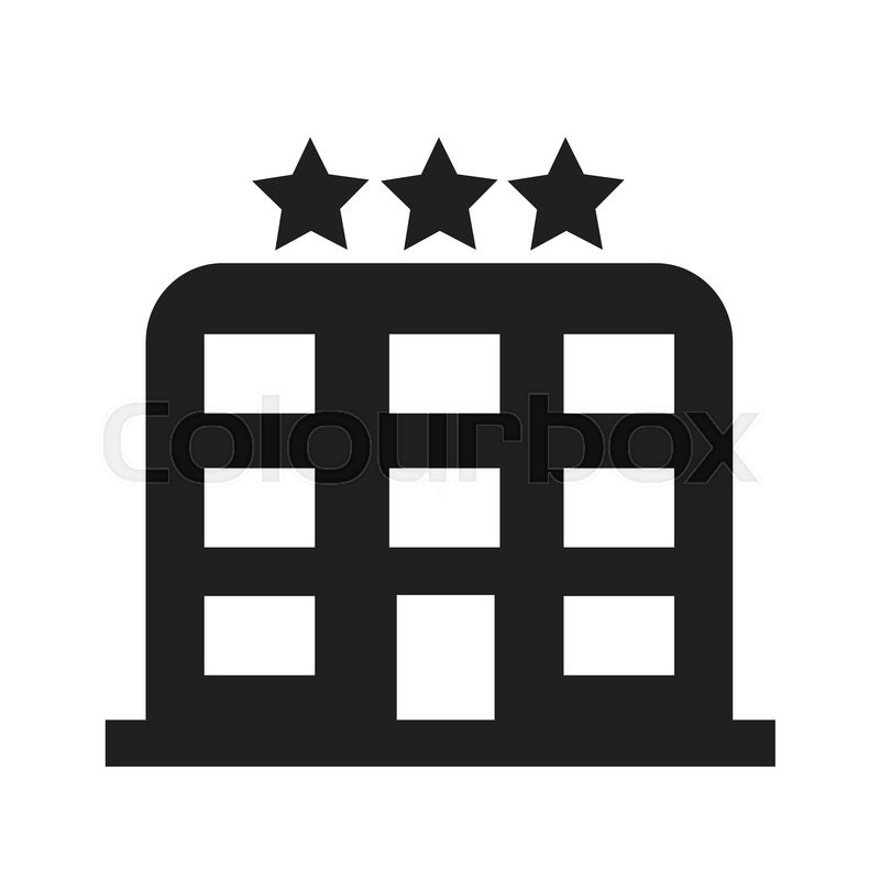800x800 Star Hotel Icon Illustration Design Stock Vector Colourbox