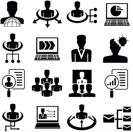 510x504 Business Icons Vector Free Download