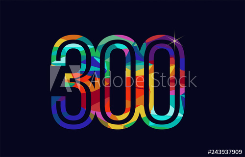 500x322 Rainbow Colored Number Logo Company Icon Design