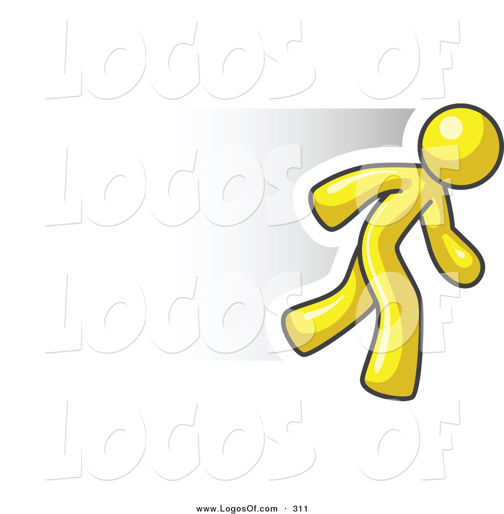1024x1044 Logo Vector Of A Speedy Yellow Business Man Running Quick