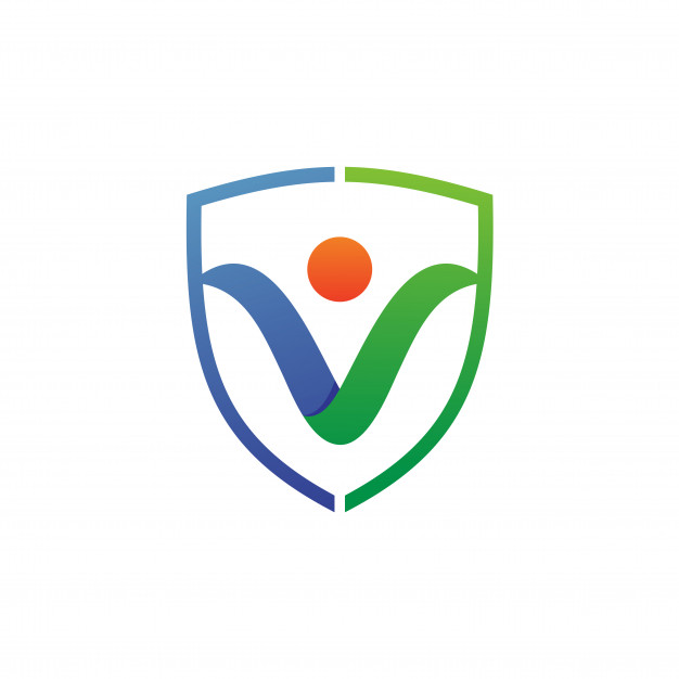 626x626 People And Shield Logo Vector Vector Premium Download