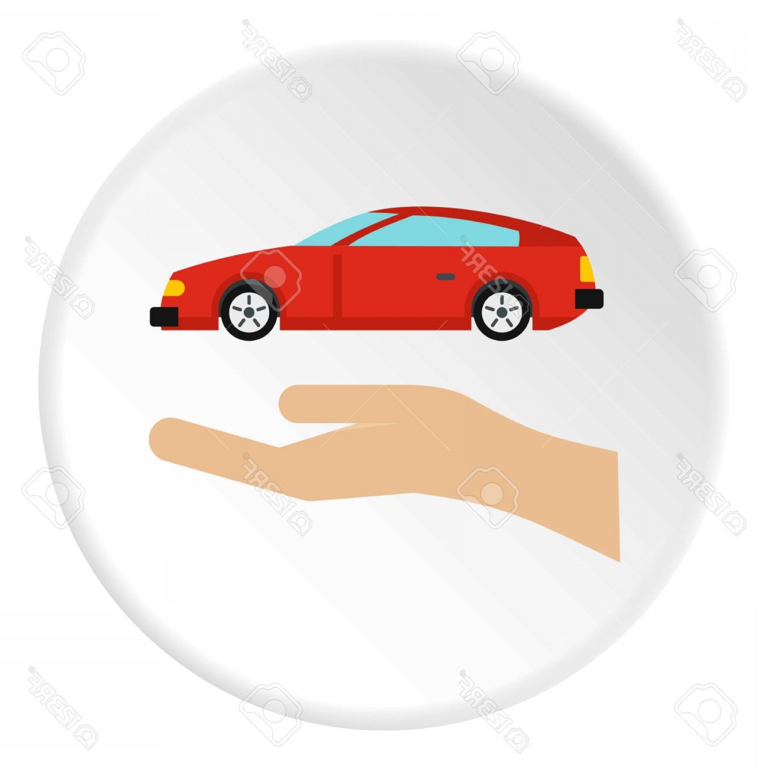 1560x1560 Photostock Vector Cross Protection Icon In Flat Circle Isolated