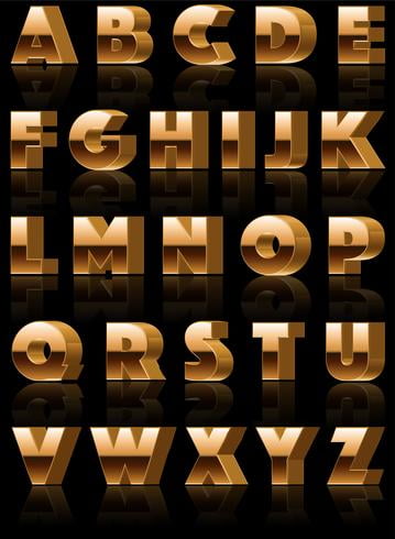 359x490 Vector Golden Alphabet Free Graphics Uihere