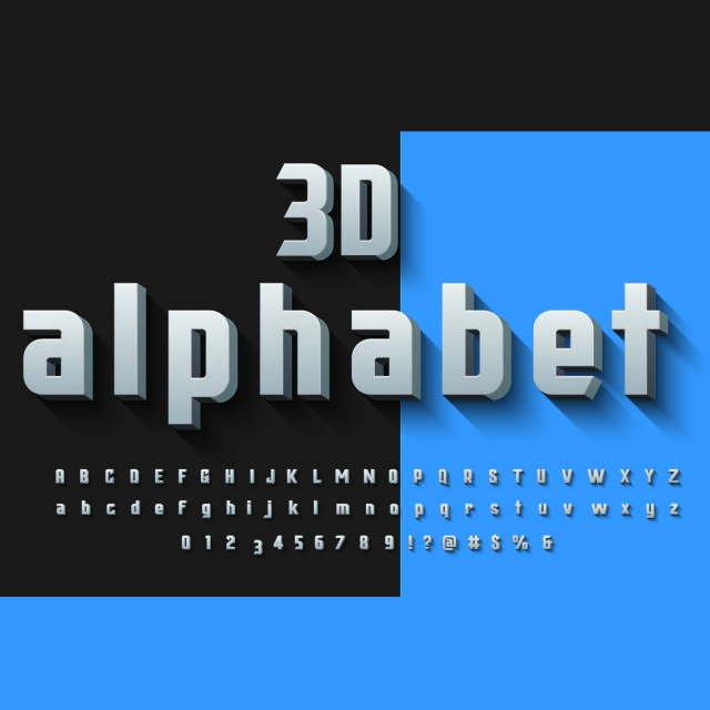 640x640 Alphabet Font With Complete Charecter Vector Font Art Font