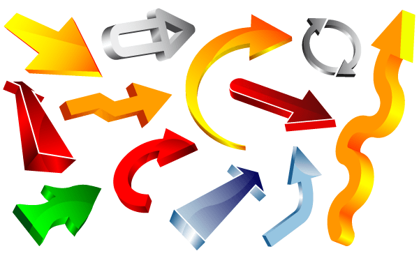 Free Colorful Arrows Vector Free Files, Vectors Graphics 600x370 Free Colorful Arrows Vector Free Files, Vectors Graphics