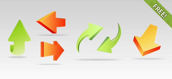Modern Arrow Icons Vector Free 594x274 Modern Arrow Icons Vector Free