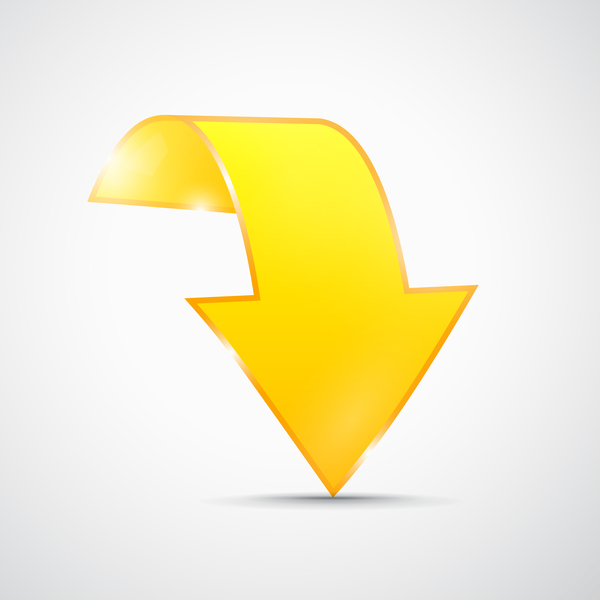 Yellow Arrow Vector Free Download 600x600 Yellow Arrow Vector Free Download