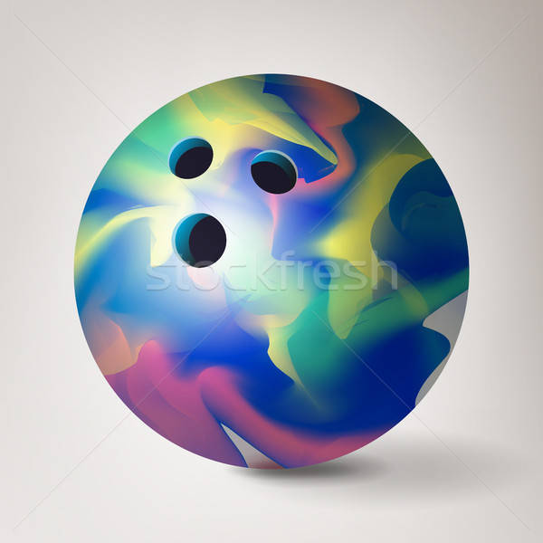 Bowling Ball Vector Realistic Illustration Glossy, Shiny 600x600 Bowling Ball Vector Realistic Illustration Glossy, Shiny