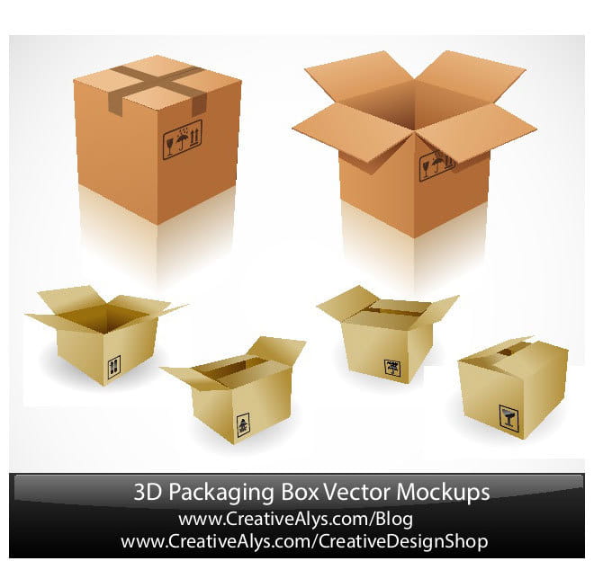 660x624 Packaging Box Vector Set Free Graphics Uihere