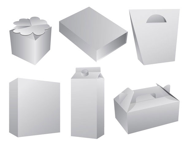 600x480 Designer Blank Box Vector Material