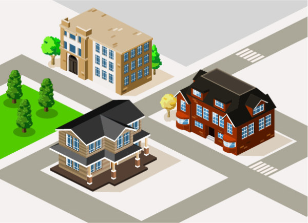 3d Building Vector at Vectorified.com | Collection of 3d Building