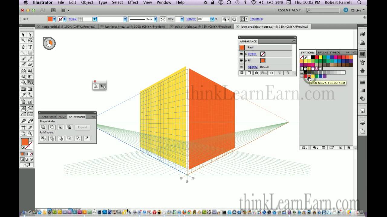 Adobe Illustrator Build A Perspective Building 1280x720 Adobe Illustrator Build A Perspective Building