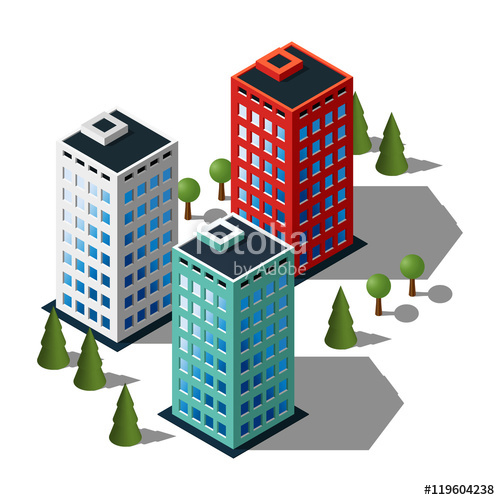 Isometric Buildings Illustration Set Buildings Icon Stock 500x500 Isometric Buildings Illustration Set Buildings Icon Stock