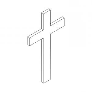 300x300 D Cross Vector Icon D Cross Vector Icon Black White Cross Icon