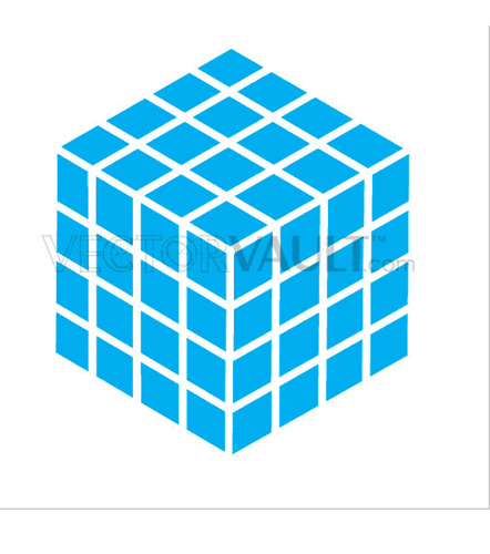 442x500 Buy Vector Grid Cube Icon Graphic Royalty Free