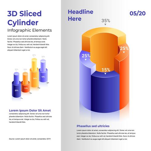 Cylinder Infographic Elements 490x490 Cylinder Infographic Elements