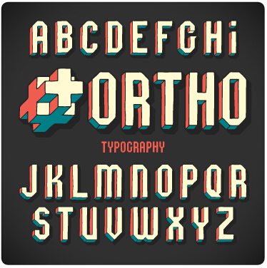 374x376 Vintage Alphabet Vector Material Free Download