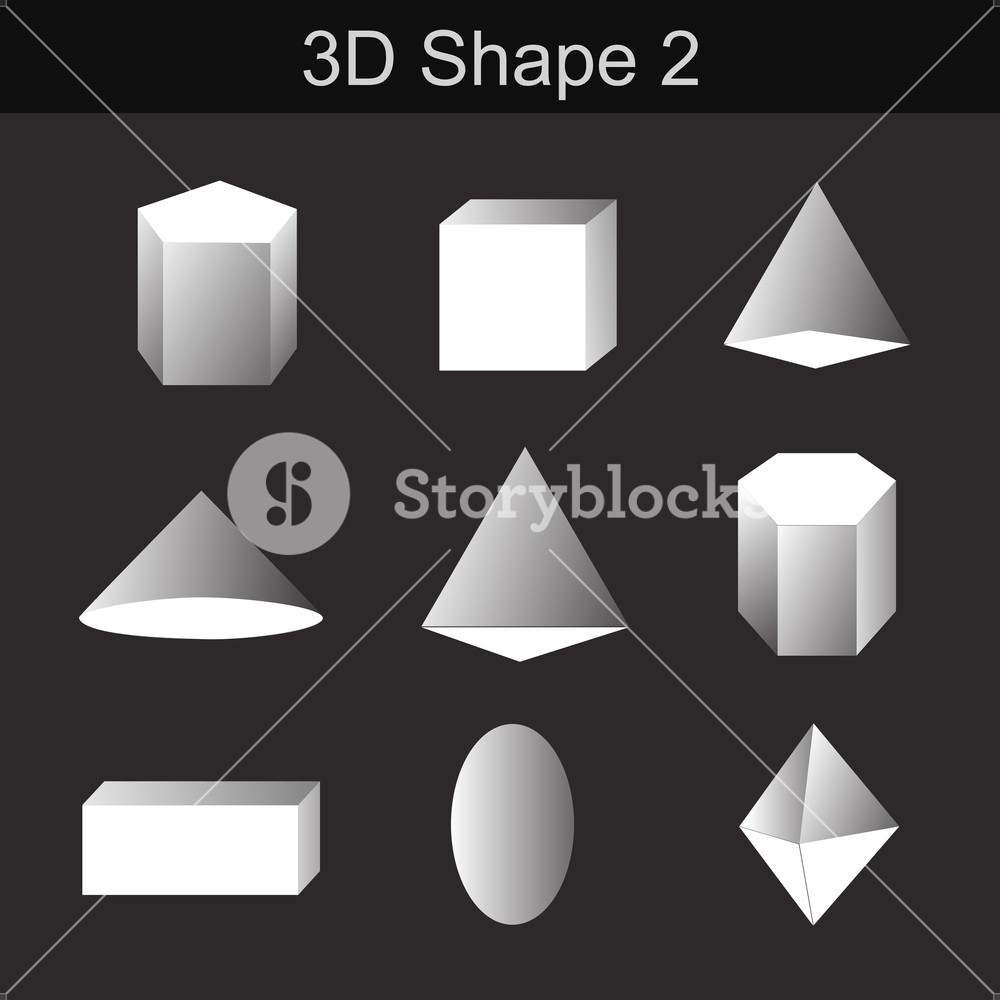 1000x1000 Geometric Shapes Vector Illustration Royalty Free Stock Image