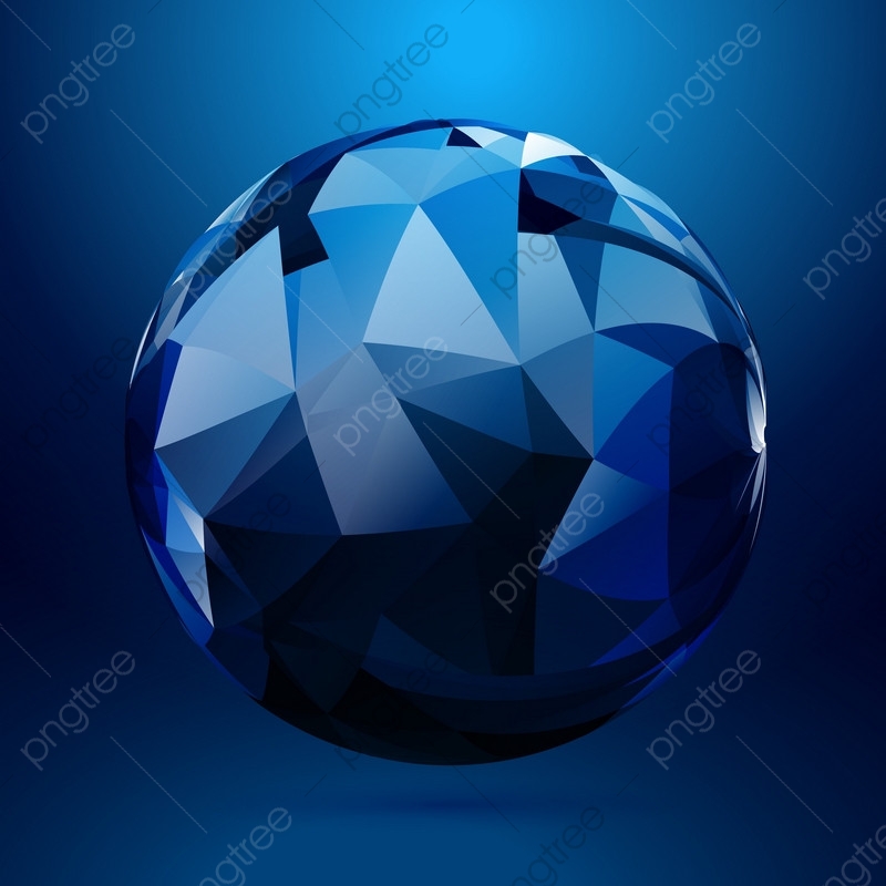 800x800 Sphere Made With Geometrical Shapes Vector Design Illustration