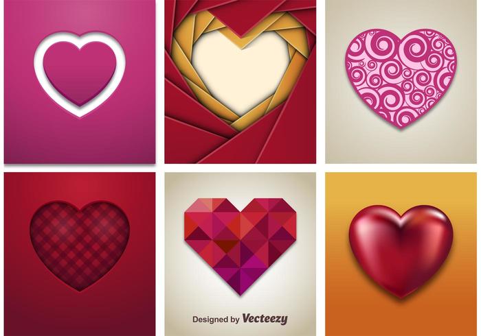 700x490 Vector Hearts