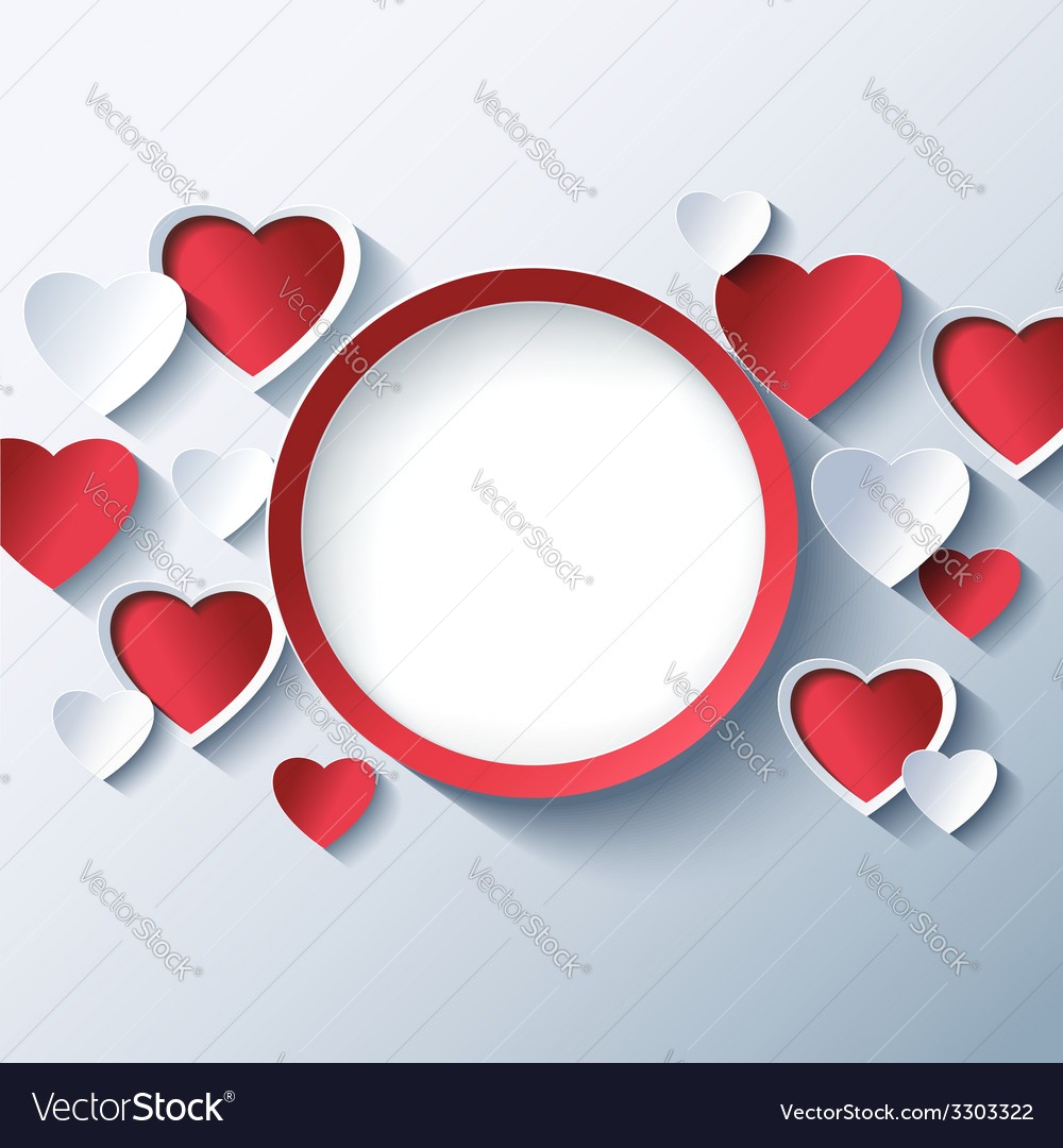 1000x1080 Love Background Valentines Day Frame Heart Vector Photo