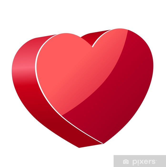 697x700 Vector Heart Sticker