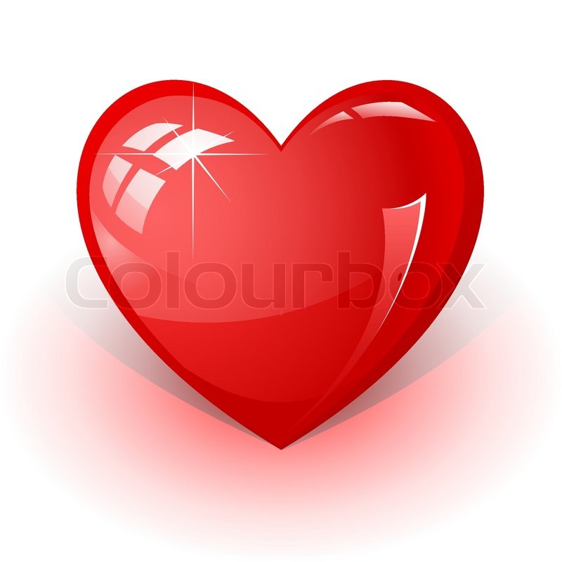 800x800 Vector Icon Of Red Heart Stock Vector Colourbox