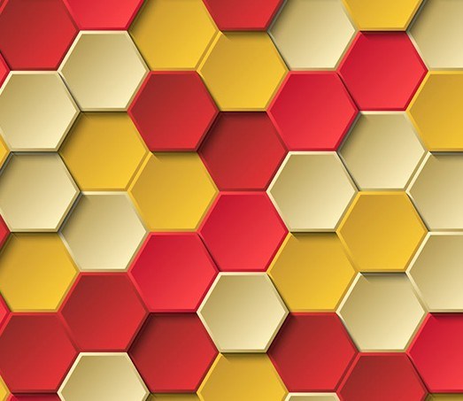 Free Colorful Hexagon Background Vector 523x453 Free Colorful Hexagon Background Vector
